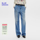 新品 春季 复古简约工装 风显瘦长款 B556M3001 BLUE 牛仔裤 ERDOS