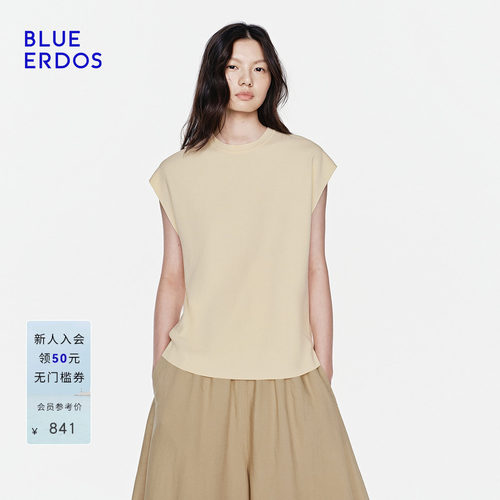 BLUE ERDOS2026夏季新品休闲百搭通勤小飞袖T恤女上衣B2265A025