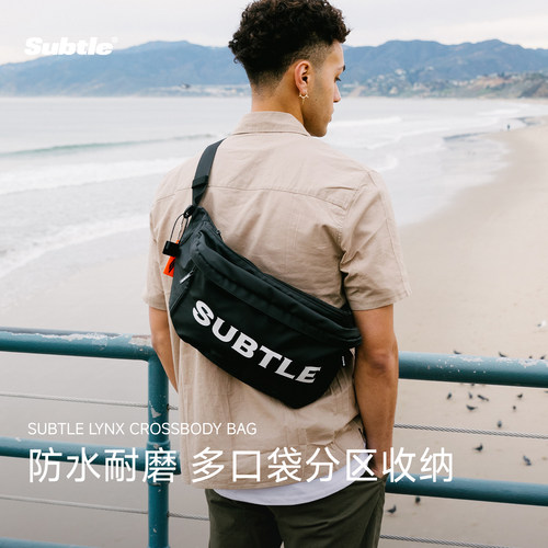 SUBTLE运动风斜挎单肩包
