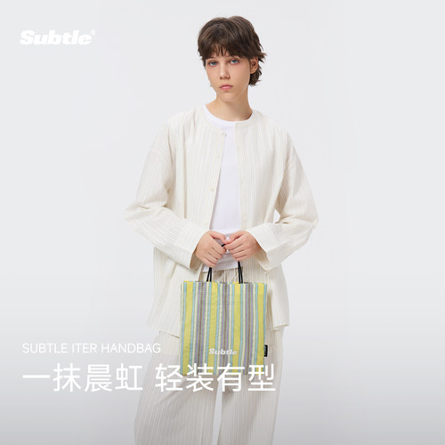 SUBTLE真皮通勤手提购物袋手提包