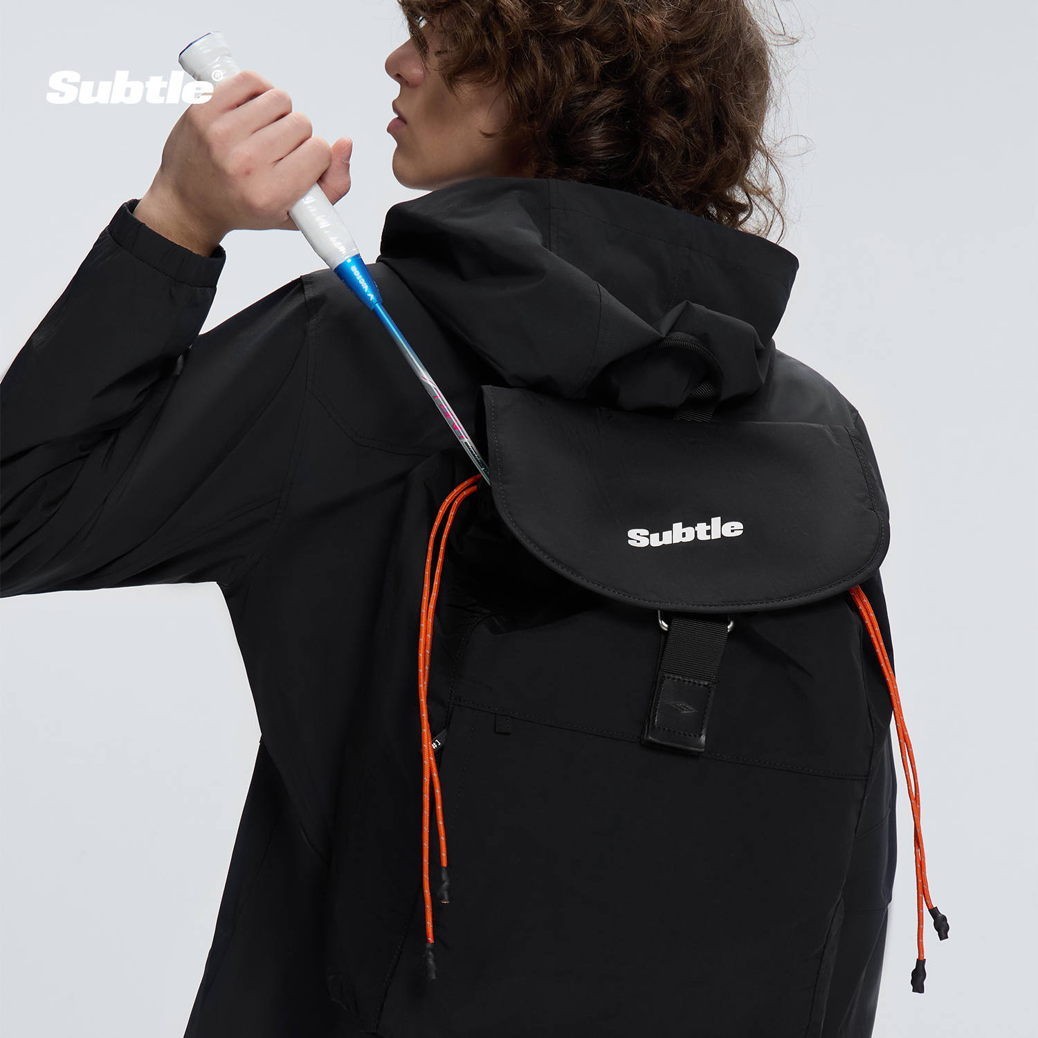 subtle抽绳双肩包书包小众高级感