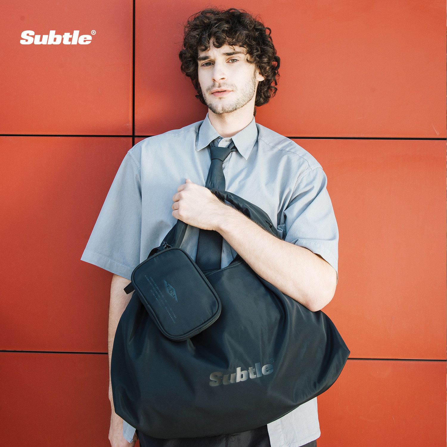 SUBTLE云朵包大容量单肩斜挎包