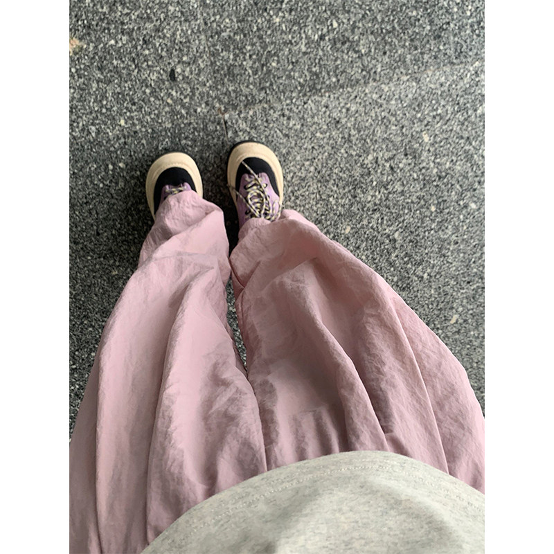 뚱뚱한 MM 여름 얇은 배 모양의 몸 느슨한 슬리밍 야마모토 바지를위한 300 파운드 대형 레드 와이드 레그 캐주얼 바지