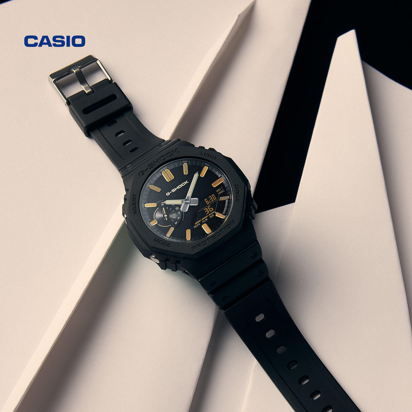 【新品】casio卡西欧手表男女BLACK先生2100八角运动手表G-SHOCK