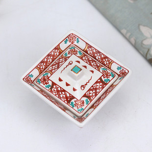 日式商用陶瓷调味碟创意带盖珍味碟小菜碟子调料碟碗日本料理餐具