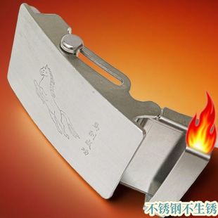 高档纯钢全不锈钢高档皮带滚轴扣头滚轮无孔腰带头高级裤带扣老式