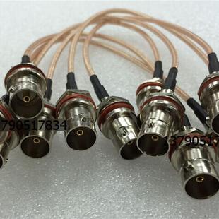 75欧姆BNC BNC双小六角母座RG179镀银连接线30CM KKY小六角连接线