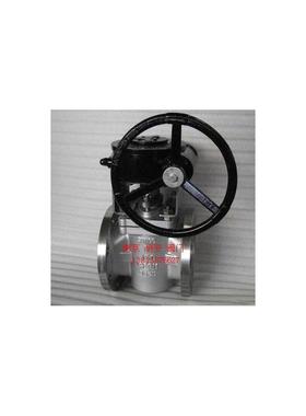 X343F-150LB X343F-300不锈钢旋塞阀304蜗轮美标卡套软密封旋塞阀