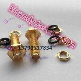 转接头 SMA母对母面板安装 带螺母固定防水 KKY加长30MM RF射频SMA