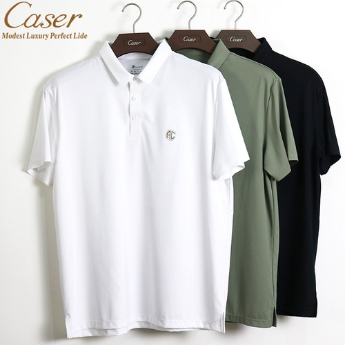 caser凯撒男T恤短袖翻领