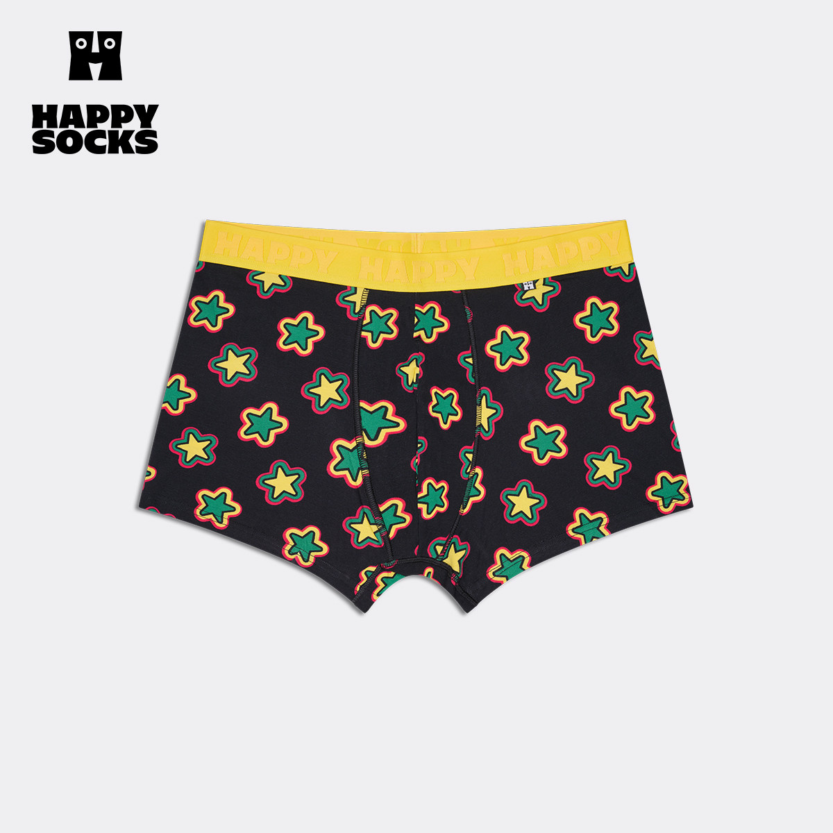 Happy Socks潮牌个性小众星星满印创意男士内裤舒适棉质平角裤衩