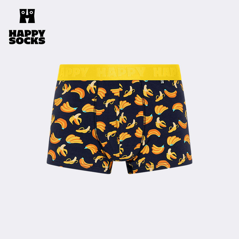 【25秋冬款】Happy Socks瑞典潮牌男士内裤满印香蕉平角四角裤,女士内衣/男士内衣/家居服,男平角内裤,淘宝优惠券,粉丝福利购,淘宝优惠卷