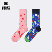 多巴胺袜子创意小众糖果中筒袜 Socks潮牌个性 25秋冬款 Happy