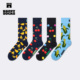 百搭小众中筒袜 Socks潮牌多巴胺水果袜子时尚 2026新款 Happy