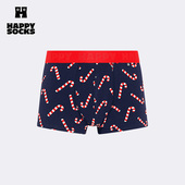 潮流时尚 满印平角四角短裤 Socks男士 内裤 25秋冬款 Happy