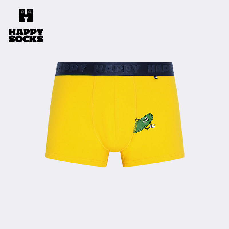 【春夏款】Happy Socks瑞典潮牌男士内裤个性平角裤舒适四角裤