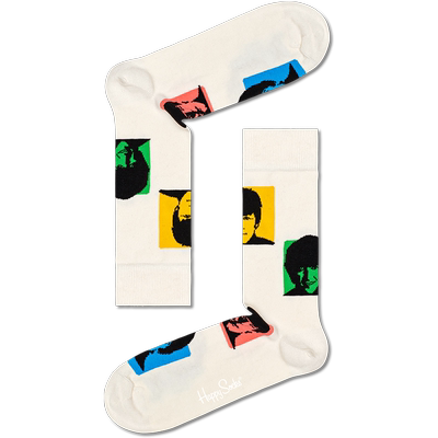 Happy Socks潮牌x披头士联名袜子男女款袜秋季款多巴胺棉袜中筒袜