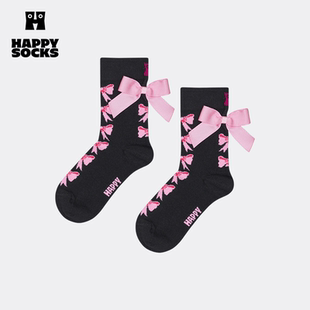 【25秋冬款】Happy Socks儿童蝴蝶结可爱甜美女生中大童中筒袜子