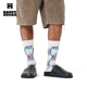 中筒袜 Socks潮牌天使小猪ins风袜子男女个性 25秋冬款 Happy