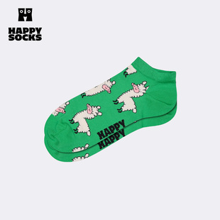 【春夏款】Happy Socks潮牌踝袜卡通羊驼短袜百搭舒适创意袜子