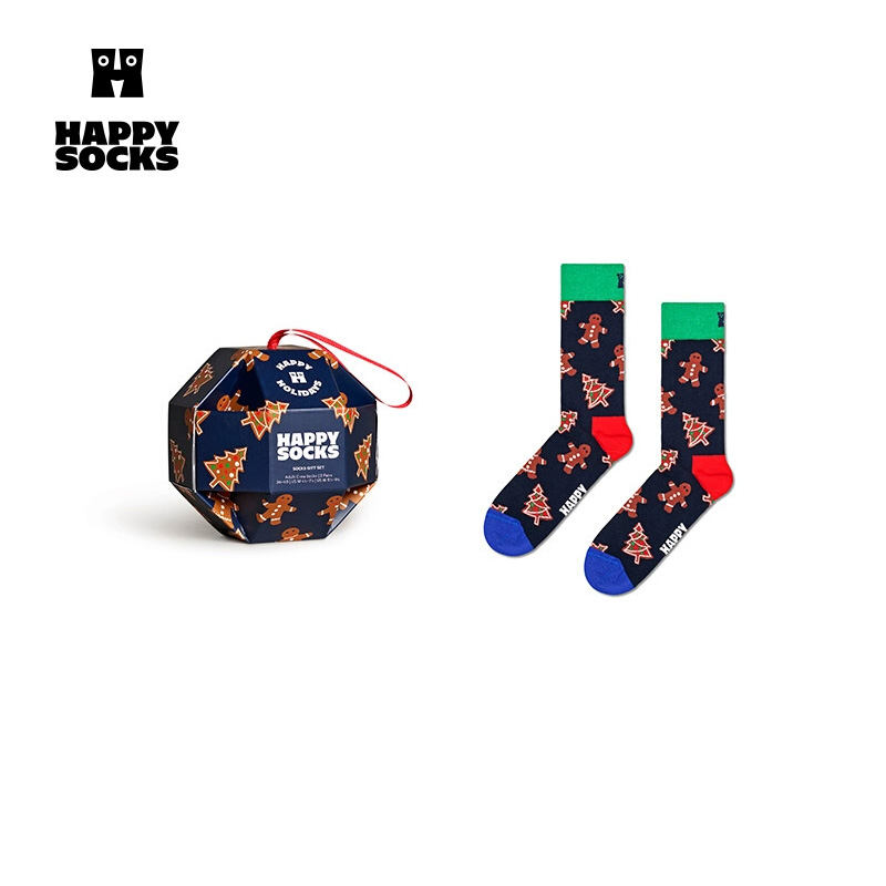 Happy Socks秋季款袜子女男袜多巴胺蝴蝶姜饼袜中筒袜圣诞礼盒