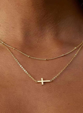 女士锁骨链双层项链锁骨链其他