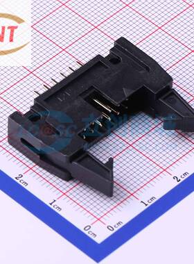 IDC连接器 2.54-2*6P牛角 插件P=2.54mm 牛角扣 BOOMELE博穆