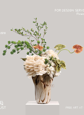 妖及中古风仿真花艺摆件可定制