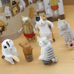 伙伴玩具 猫小姐原创潮玩 猫咪手办国术馆系列盲盒治愈情绪小摆件