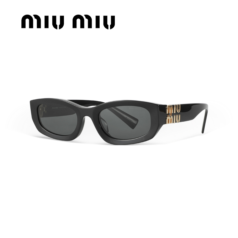 MIUMIU缪缪猫眼太阳镜男女时尚潮流小框板材不规则墨镜0MU B04SF