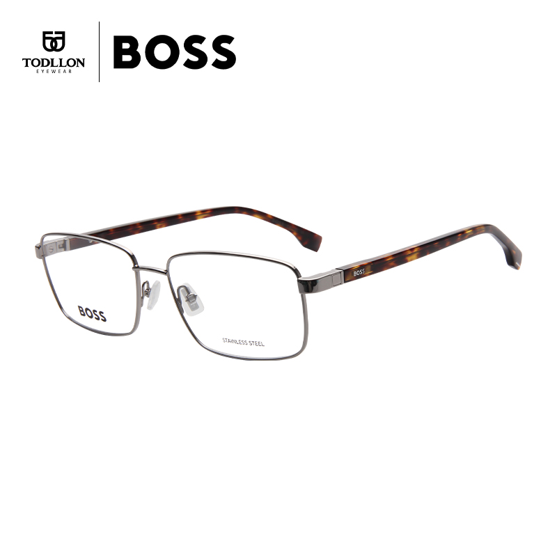 hugo boss/雨果博斯 新款矩形全框可配近视理工男女眼镜框架1495