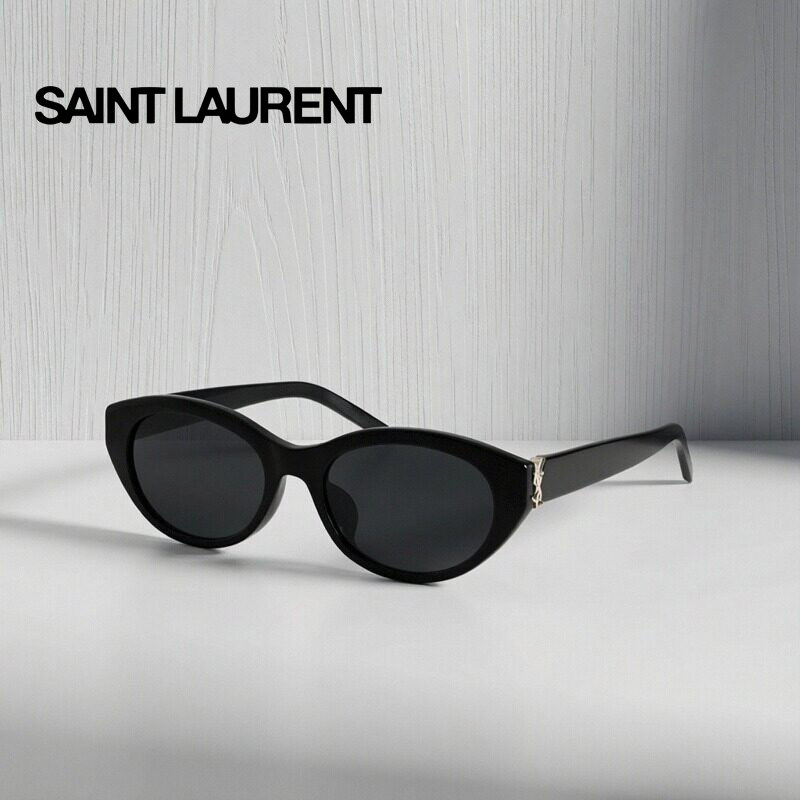 圣罗兰YSL墨镜女时尚椭圆形猫眼修颜老钱风防晒太阳镜男SL M148/F