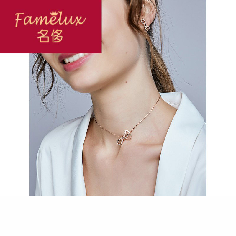 采用施华元素洛世奇项链 女潮 网红锁骨链 颈链 项圈 insWL0501