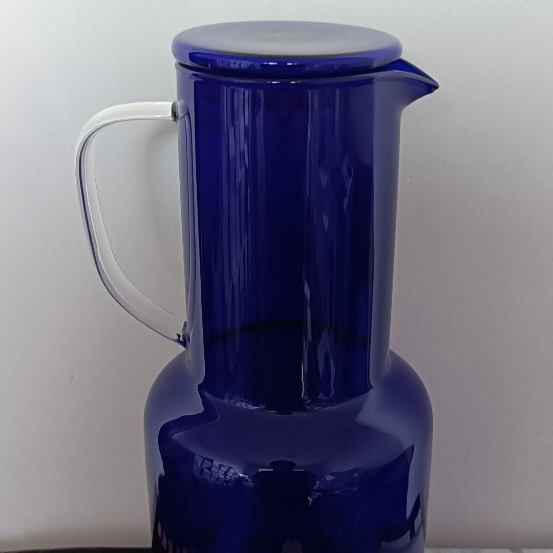 蓝色太阳水壶零极限归零清理工具水壶套装一杯一壶耐高温玻璃水杯