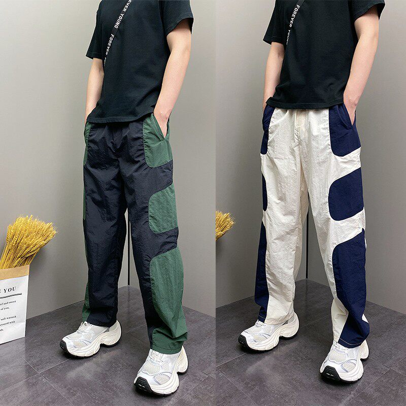 男裤夏薄款时尚百搭休闲裤男2026新款速干直筒运动裤痞帅宽松裤子
