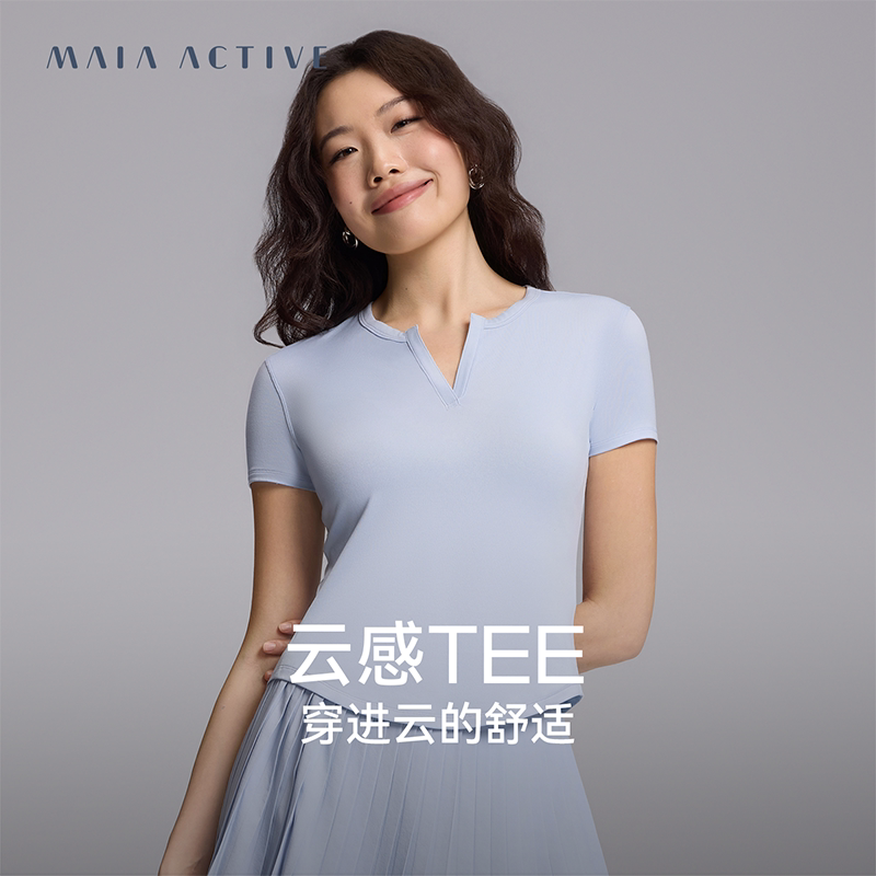 CLOUD-TOUCH 亨利领云感TEE健身运动瑜伽短袖 MAI