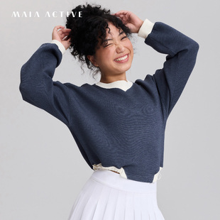 柔软顺滑空气层套头肌理抽绳运动休闲卫衣上衣MAIAEVERYDAY SW014