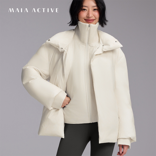假两件羽绒服瑜伽外套MAIAACTIVE