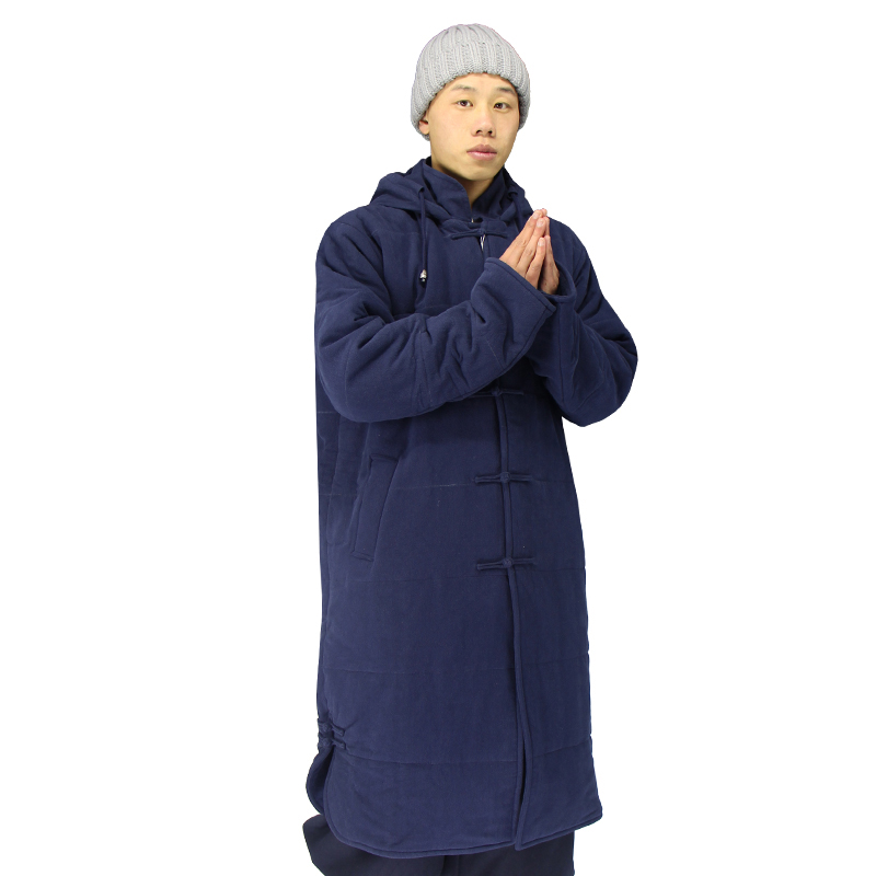 特价僧服长褂冬季加厚保暖和尚服棉大衣中褂男女款出家人棉袄亚麻