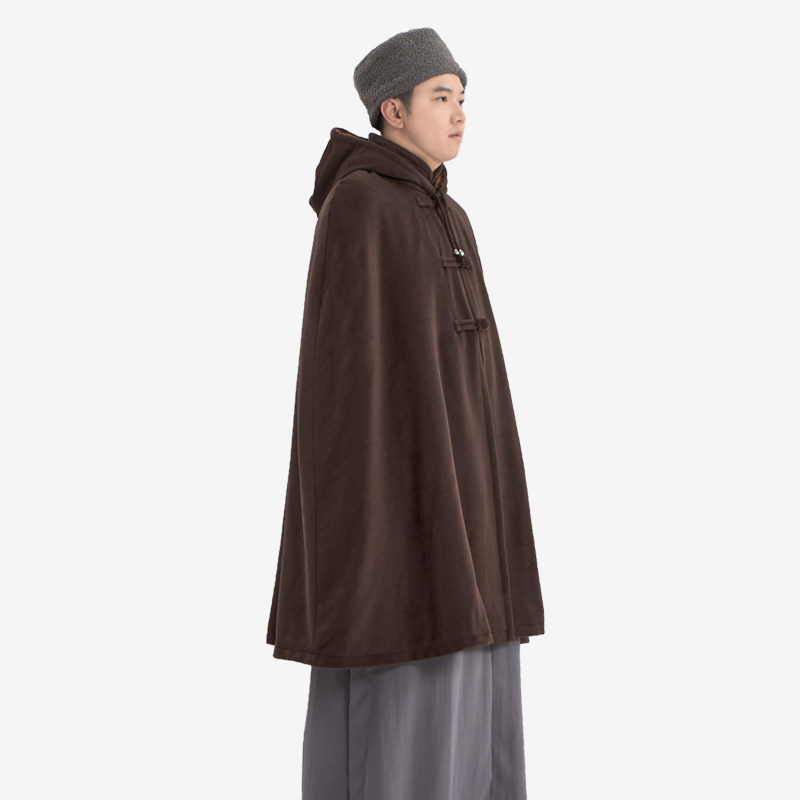 特价僧服冬季斗篷雅丽绒僧人打坐披风和尚禅修披肩男女款居士服观