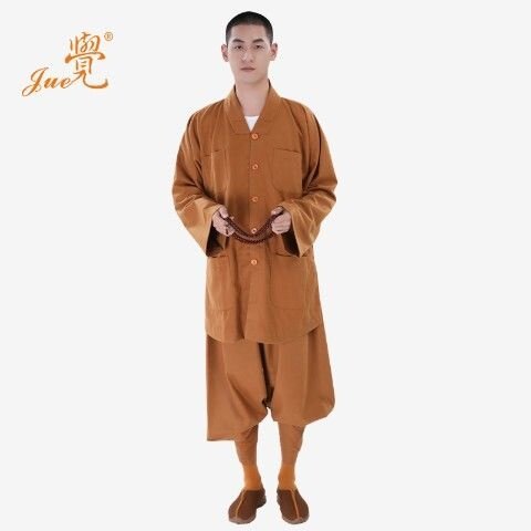 特价觉牌僧服短褂仿毛秋冬款短小褂套装和尚服僧衣男女款
