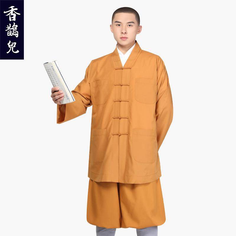 新款香鹊儿夏季TR棉布僧服套装短褂和尚服小褂僧衣僧装和尚服饰