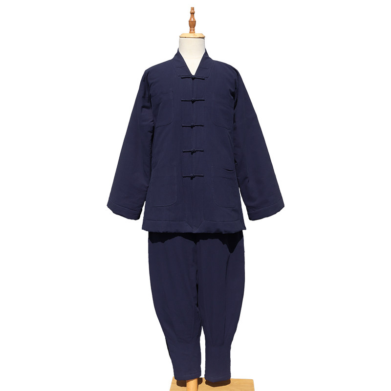 特价纯天然棉花冬季保暖僧服短褂棉袄加厚棉衣僧衣小褂免绑腿和尚