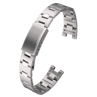 适配卡西欧casio女式学生手表表带LTP-1241D-4A/2A/1A不锈钢表链