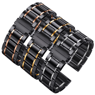 适配OMEGA SWATCH陶瓷表带欧米茄斯沃琪联名行星系列手表带 男女