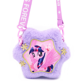 小马宝莉儿童包包毛绒斜挎包公主女童玩具公仔包小学生生日礼物