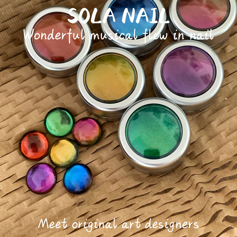 SOLANAIL美甲变色龙魔镜粉镜面粉