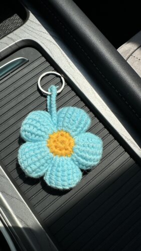 【成品】手工编织阿富汗花 ，包包、钥匙挂件，送朋友小礼品