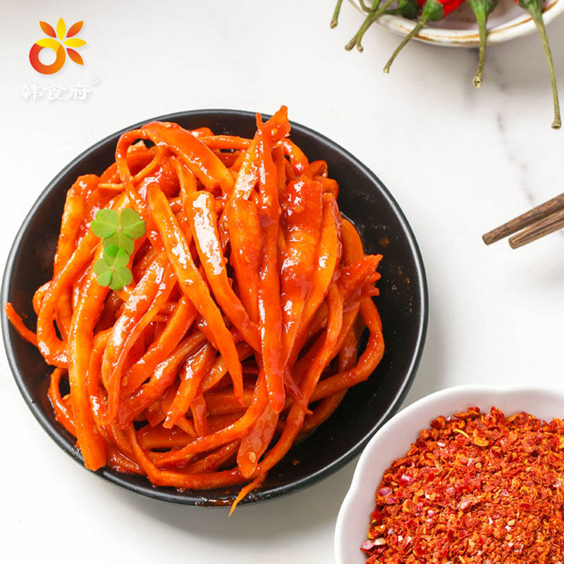 韩食府泡菜组合正宗朝鲜族拌桔梗青年萝卜泡菜陈醋海带小咸菜袋装