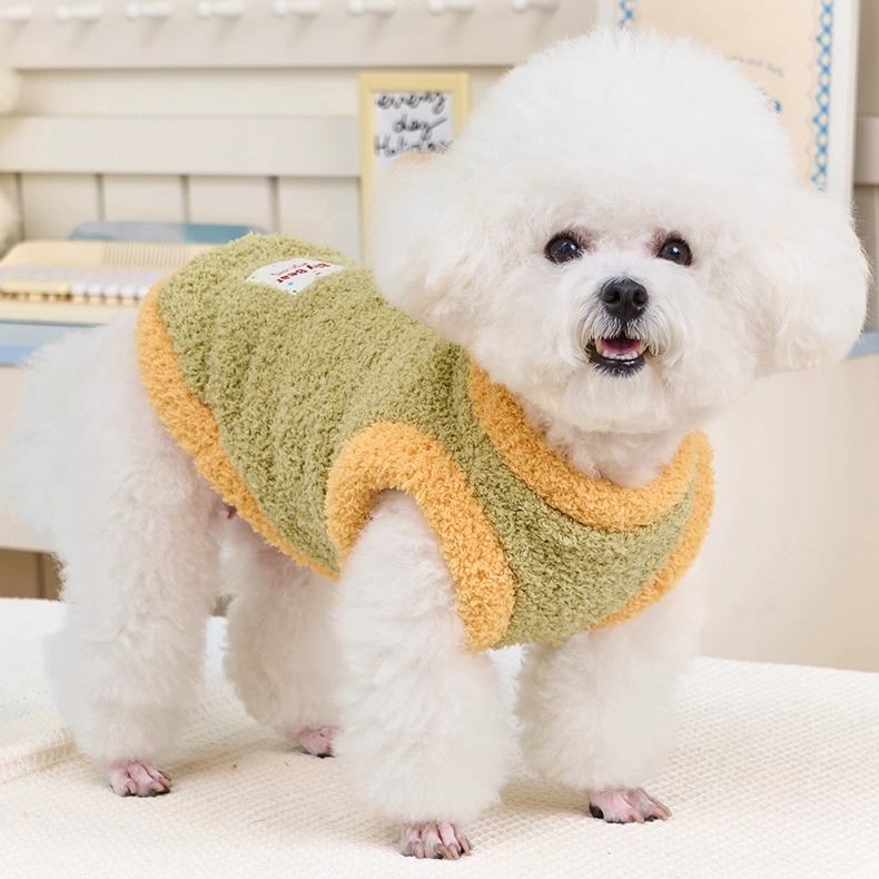 2025新款狗狗衣服秋冬小型幼犬比熊雪纳瑞泰迪专用秋季可牵引背心